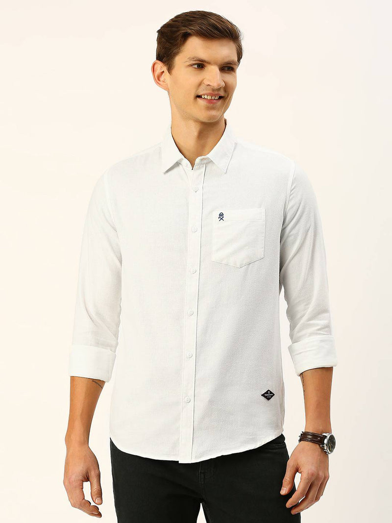 Thomas Scott Men Classic Slim Fit Flannel Casual Shirt