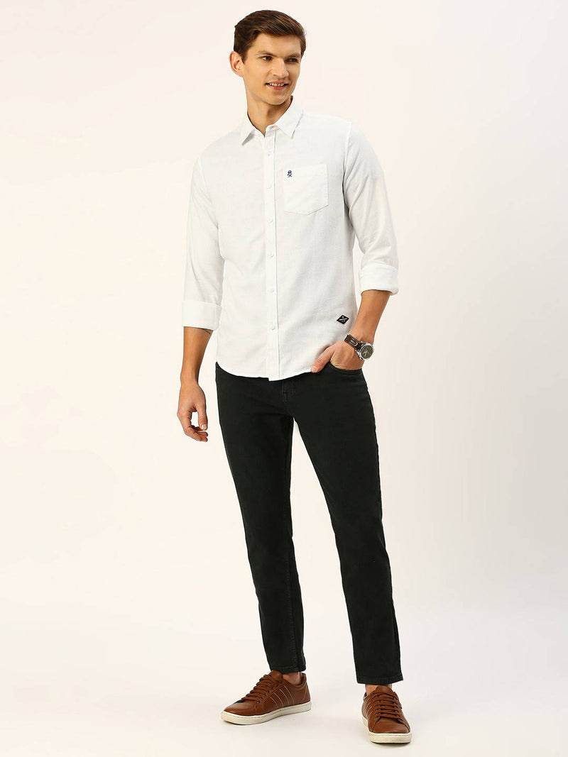 Thomas Scott Men Classic Slim Fit Flannel Casual Shirt
