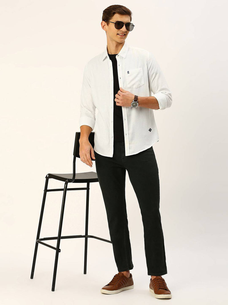 Thomas Scott Men Classic Slim Fit Flannel Casual Shirt