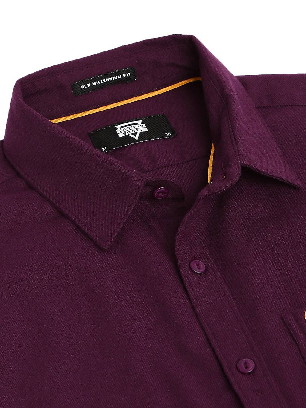 Thomas Scott Men Classic Slim Fit Flannel Casual Shirt