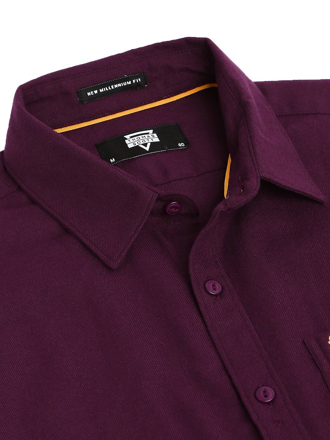 Thomas Scott Men Classic Slim Fit Flannel Casual Shirt