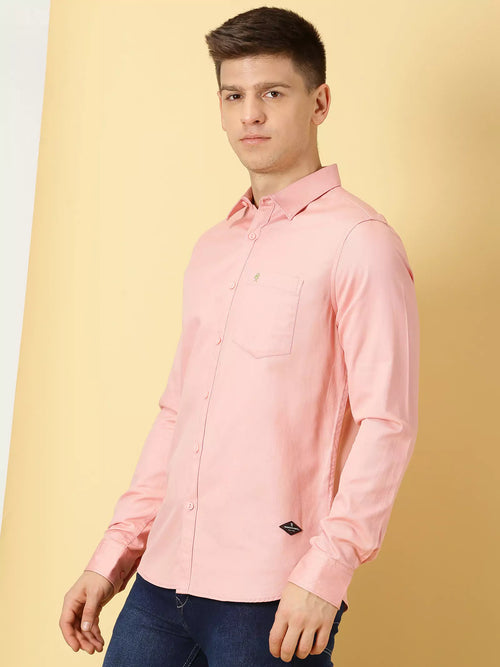 Thomas Scott Men Standard Slim Fit Flannel Weave Pure Cotton Casual Shirt