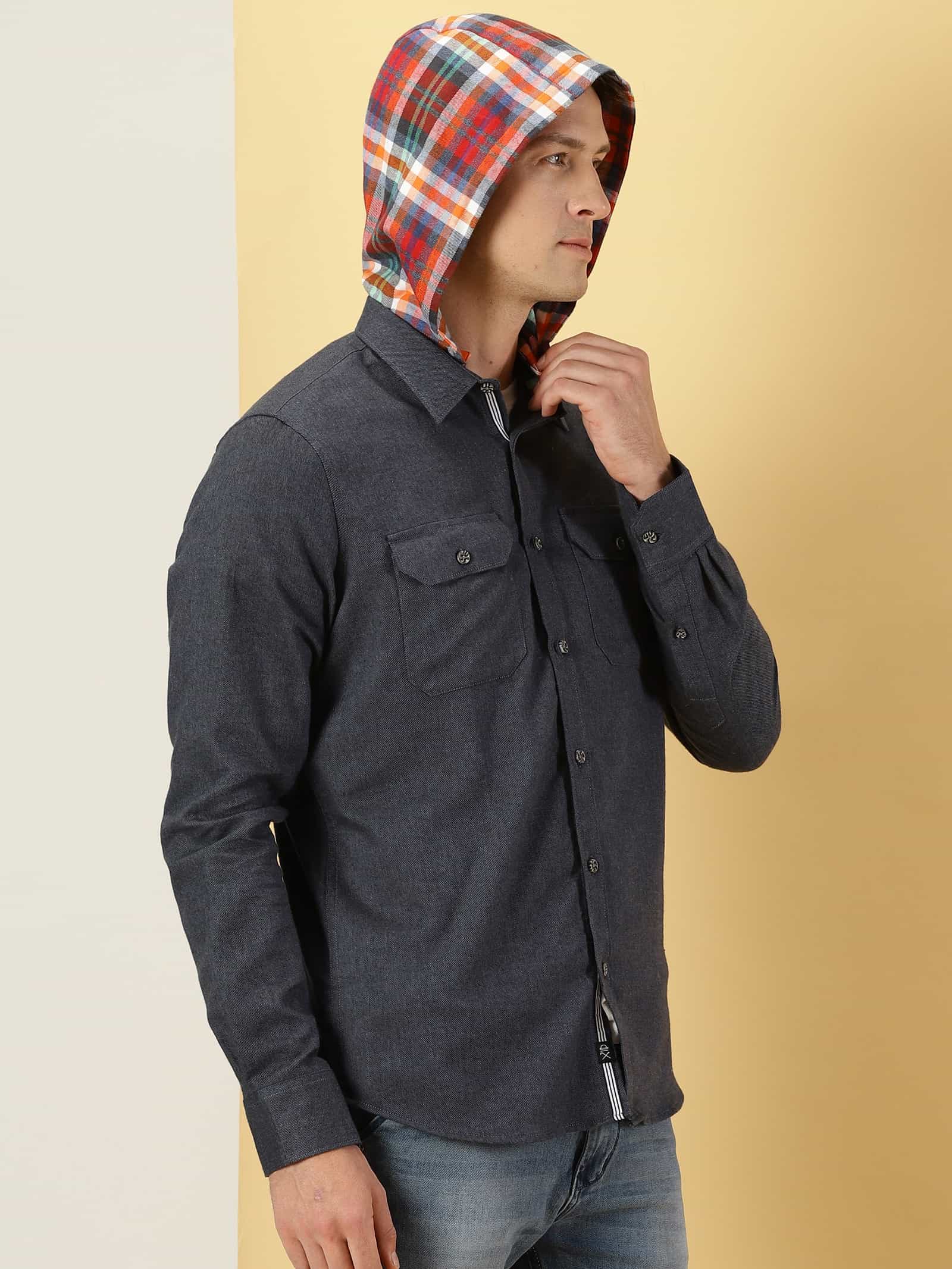 Thomas Scott Men Smart Slim Fit Flannel Casual Shirt