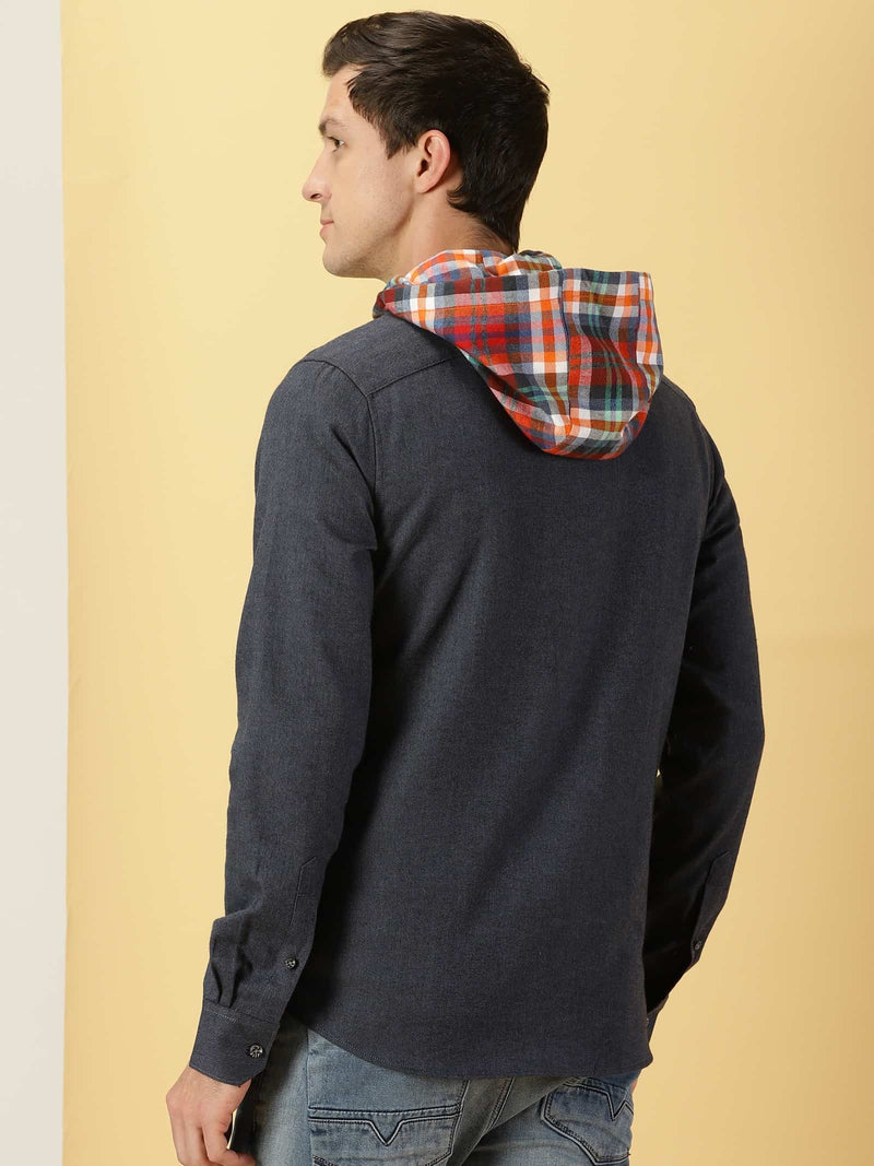 Thomas Scott Men Smart Slim Fit Flannel Casual Shirt