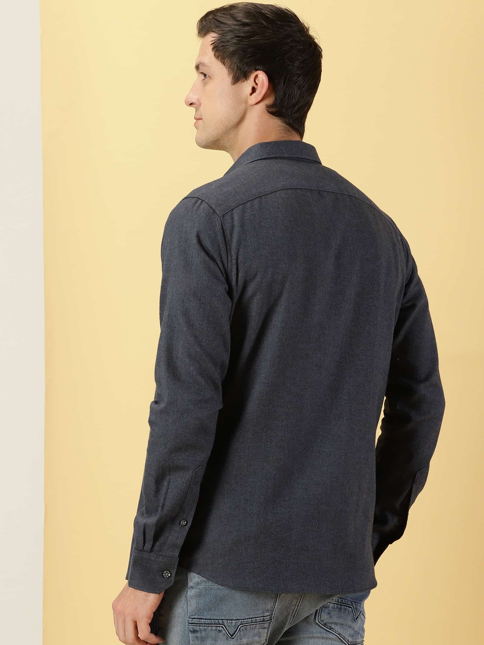 Thomas Scott Men Smart Slim Fit Flannel Casual Shirt