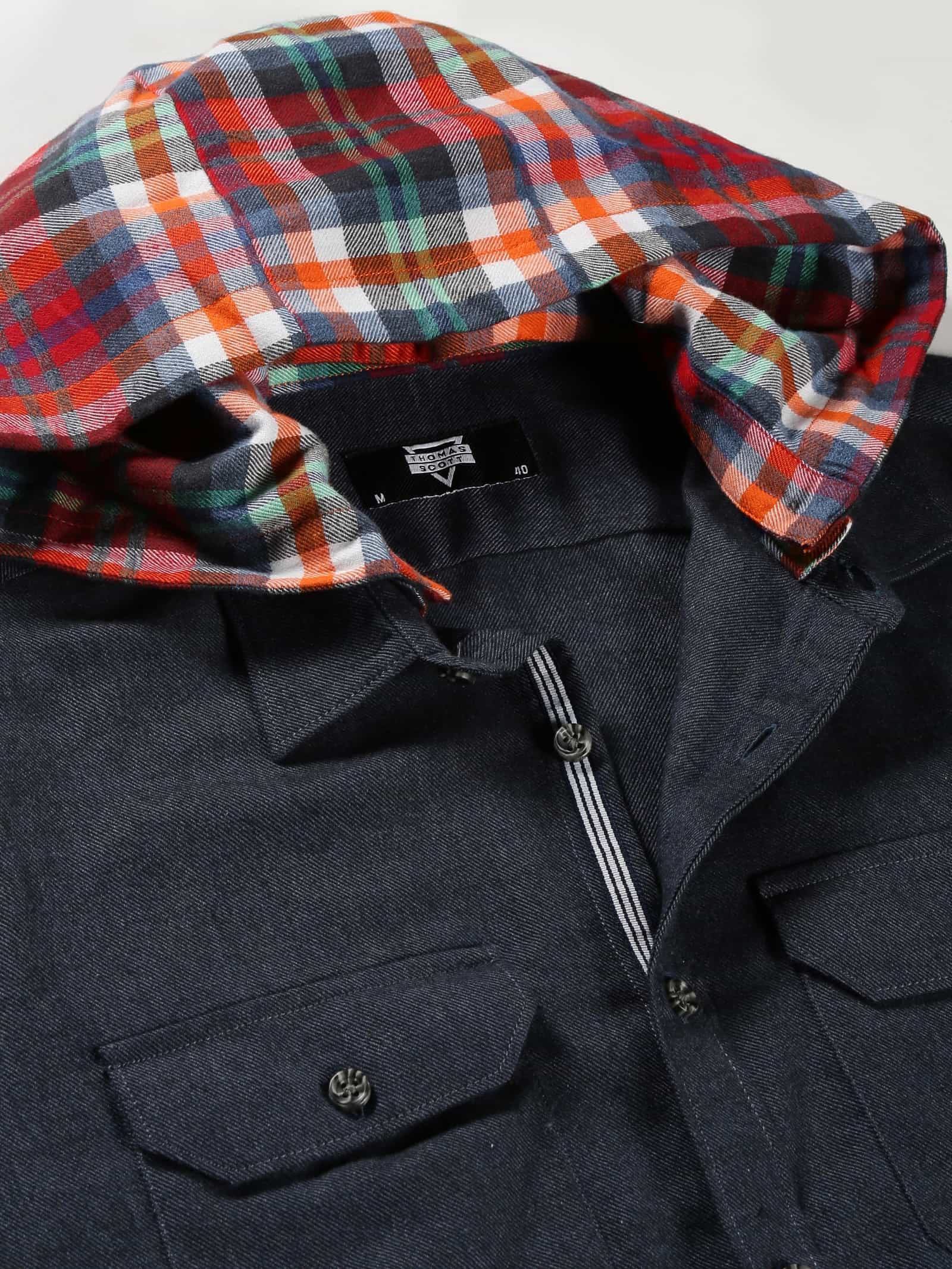 Thomas Scott Men Smart Slim Fit Flannel Casual Shirt