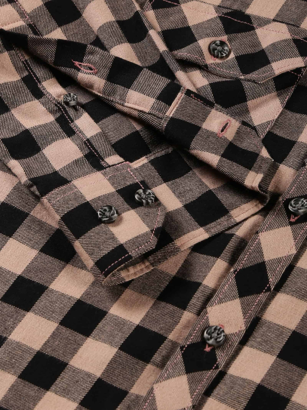 Thomas Scott Men Smart Slim Fit Gingham Checked Flannel Casual Shirt