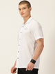 Classic Slim Fit Cuban Collar Cotton Casual Shirt For Men