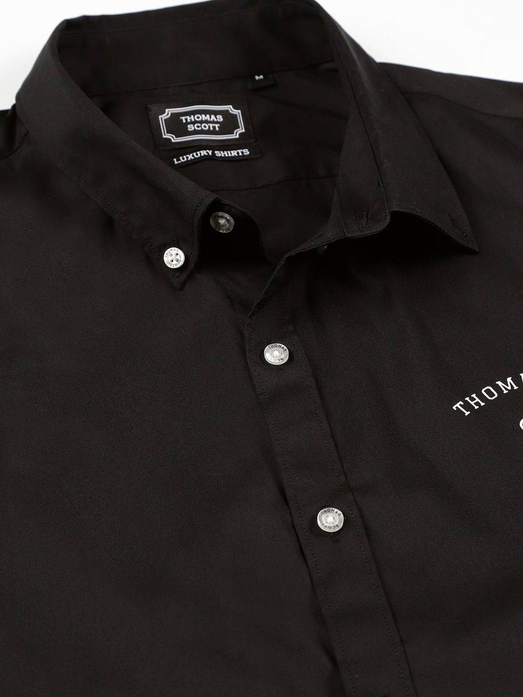 Thomas Scott Men Classic Slim Fit Button-Down Collar Casual Shirt