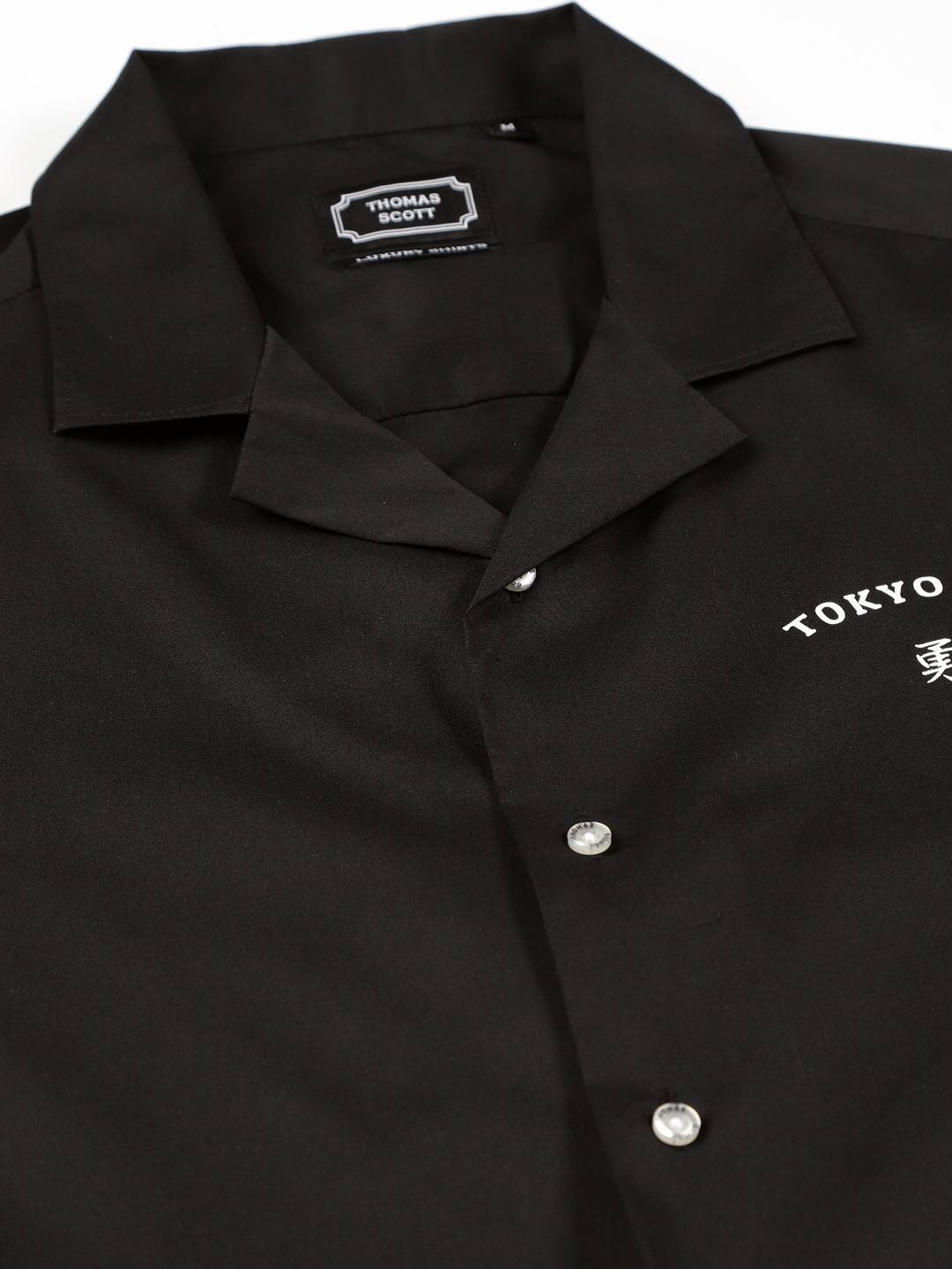 Thomas Scott Men Classic Regular Fit Spread Collar Casual Shirt