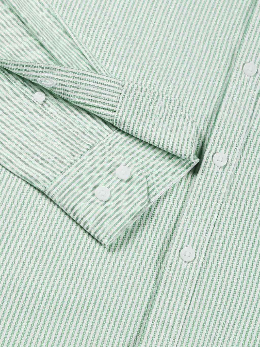 Thomas Scott Men Green Smart Slim Fit Opaque Casual Shirt