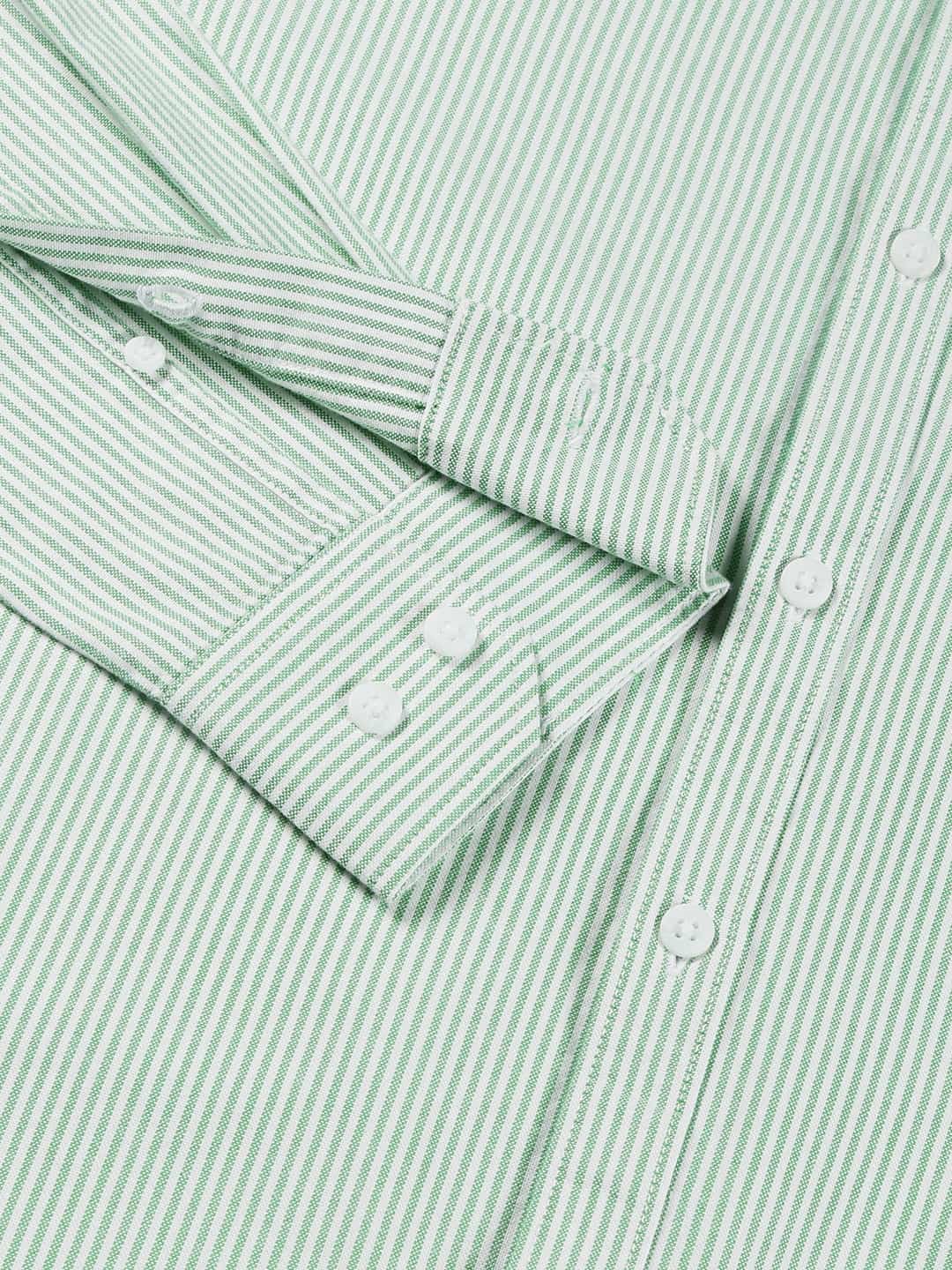 Thomas Scott Men Green Smart Slim Fit Opaque Casual Shirt