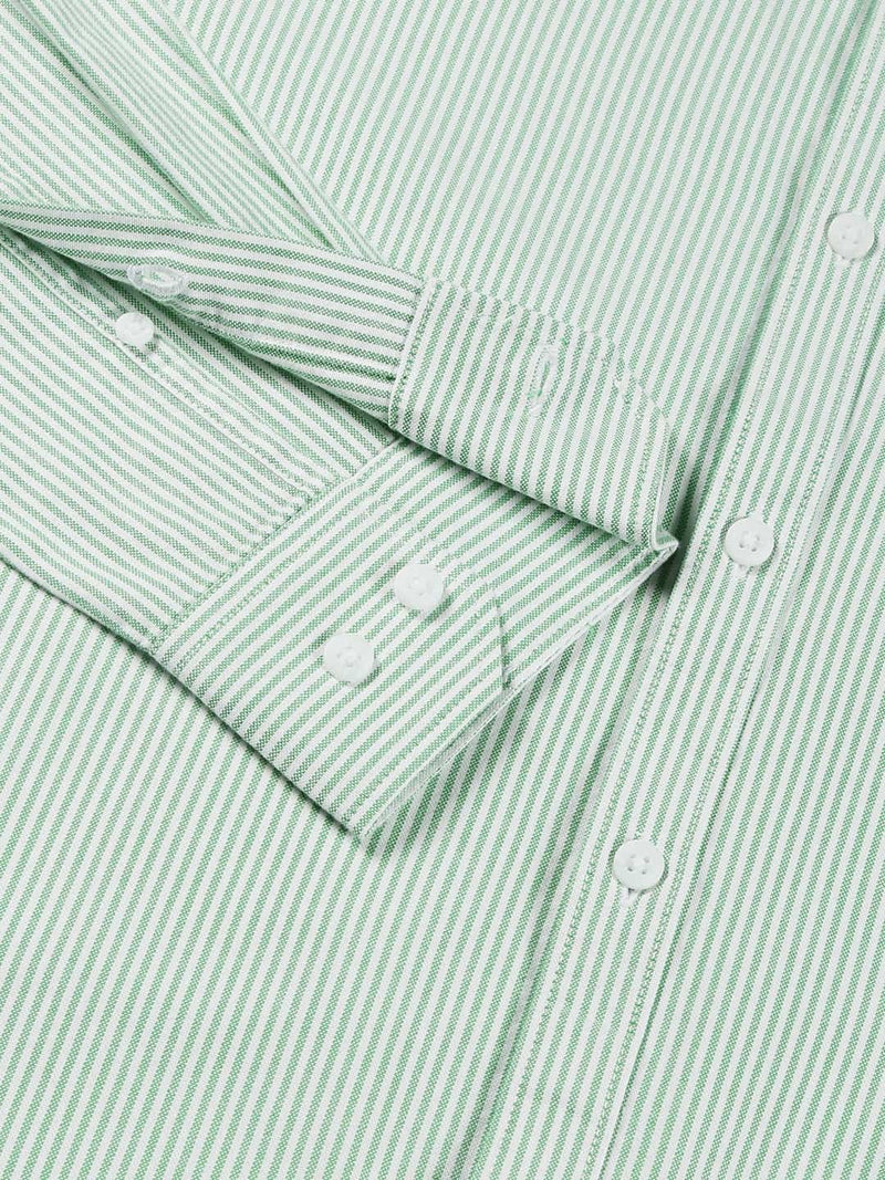 Thomas Scott Men Green Smart Slim Fit Opaque Casual Shirt