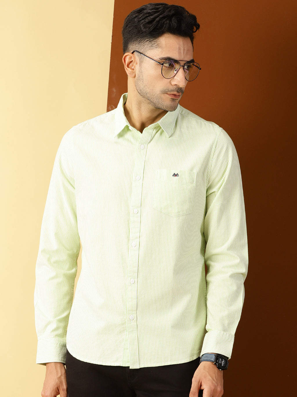 Thomas Scott Men Smart Slim Fit Opaque Casual Shirt