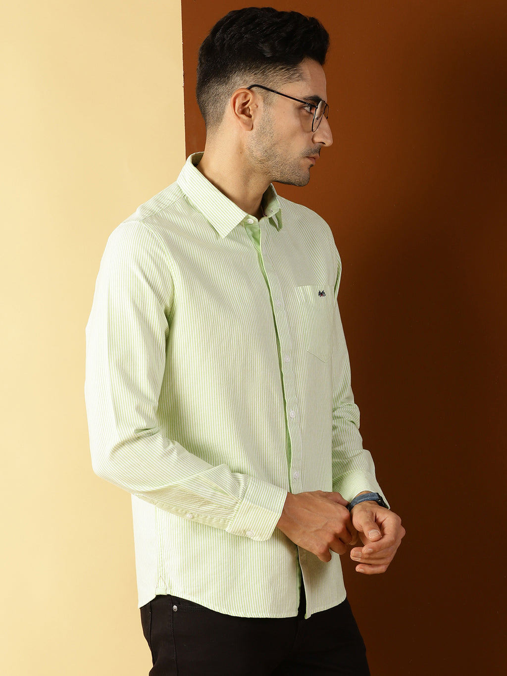 Thomas Scott Men Smart Slim Fit Opaque Casual Shirt