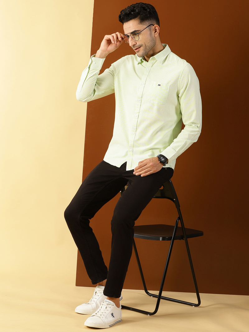Thomas Scott Men Smart Slim Fit Opaque Casual Shirt