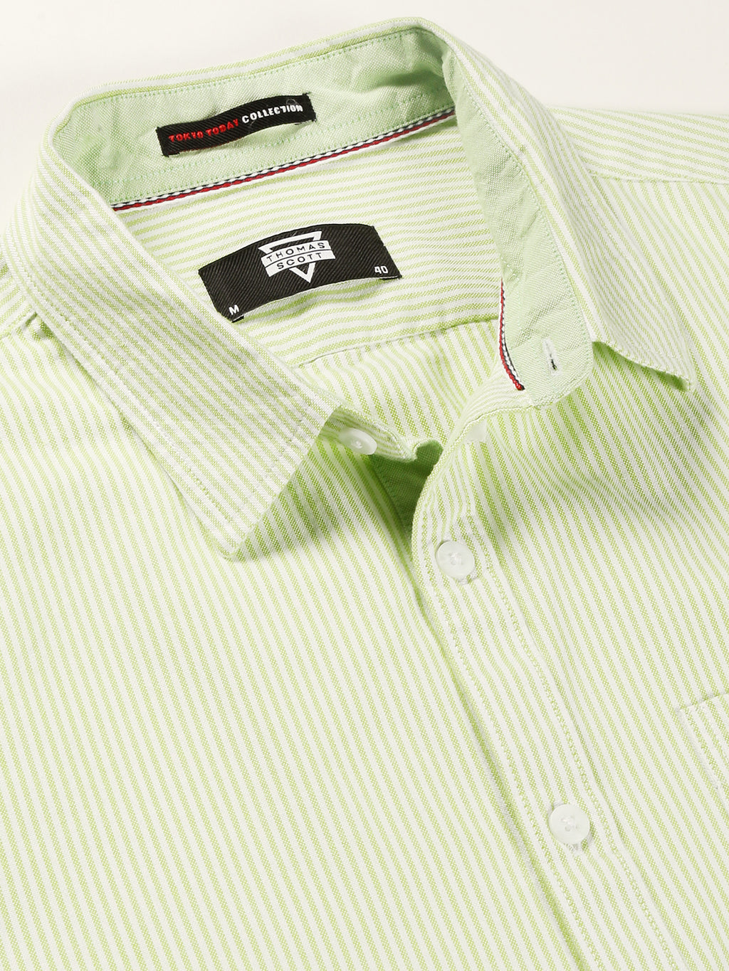 Thomas Scott Men Smart Slim Fit Opaque Casual Shirt