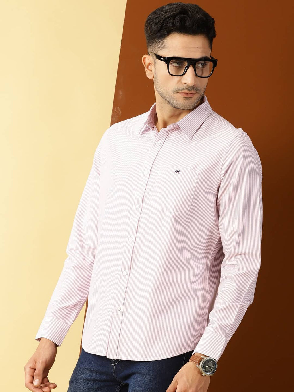 Thomas Scott Men Purple Smart Slim Fit Opaque Casual Shirt