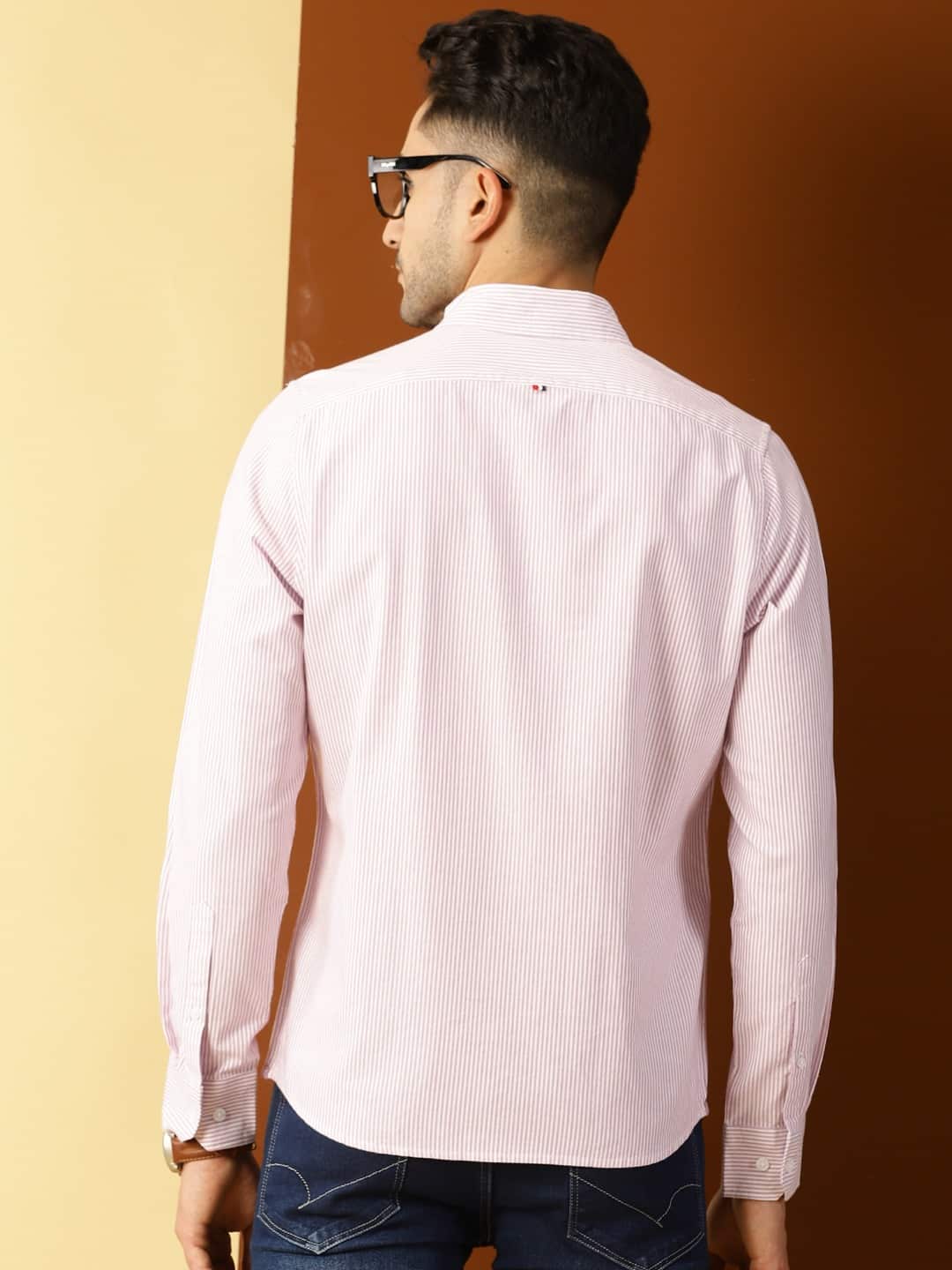 Thomas Scott Men Purple Smart Slim Fit Opaque Casual Shirt