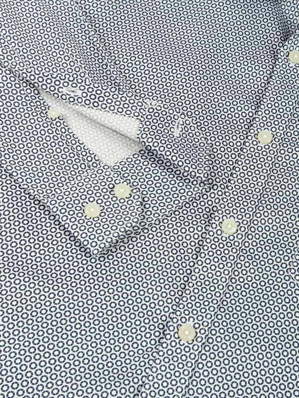 Thomas Scott Men Classic Slim Fit Micro Ditsy Printed Cotton Formal Shirt