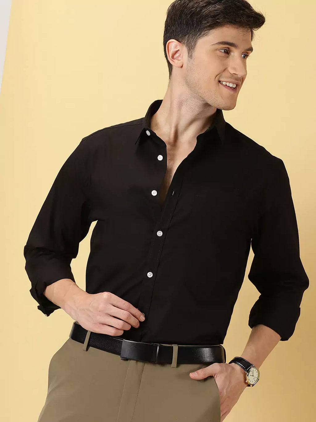 Thomas Scott Men Classic Slim Fit Formal Shirt
