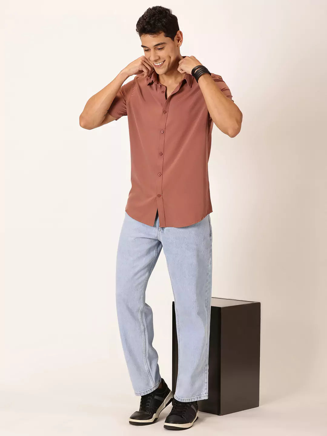 Thomas Scott Men Premium Slim Fit Casual Shirt