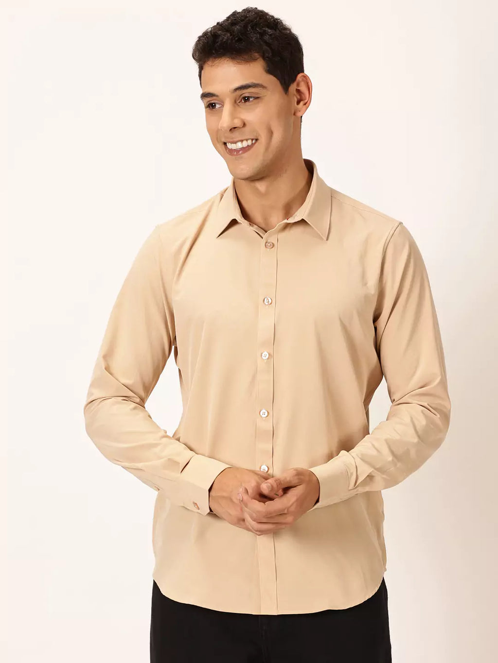 Thomas Scott Men Premium Slim Fit Long Sleeves Casual Shirt