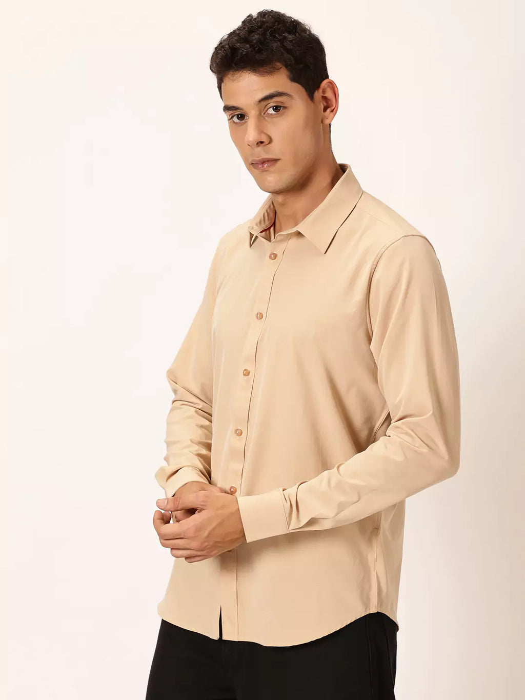 Thomas Scott Men Premium Slim Fit Long Sleeves Casual Shirt