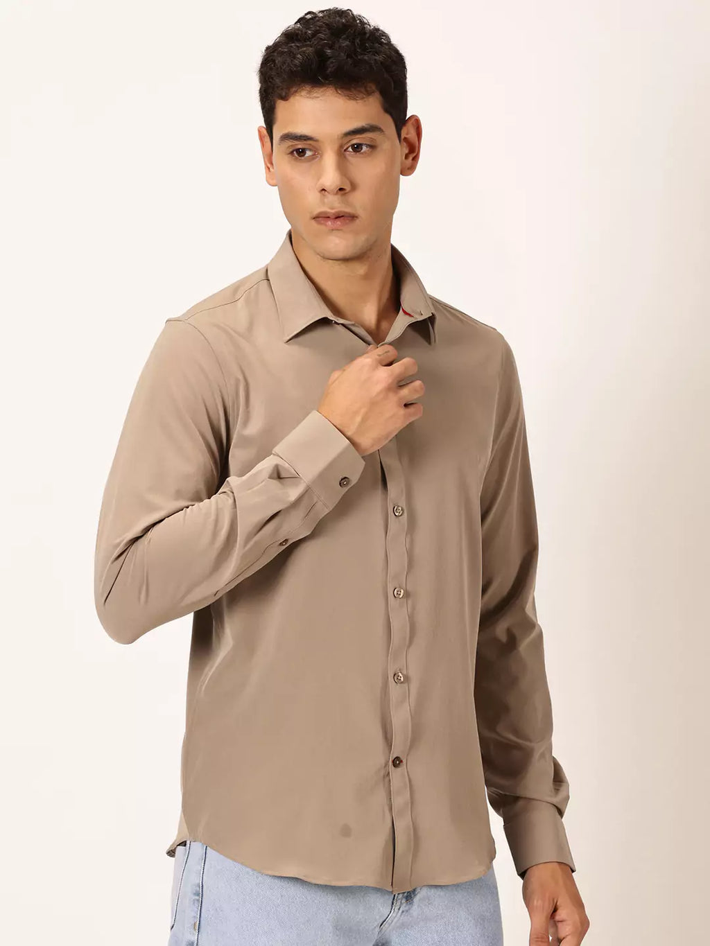 Thomas Scott Men Premium Slim Fit Long Sleeves Casual Shirt