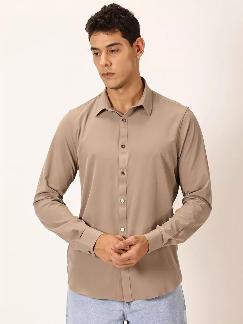 Thomas Scott Men Premium Slim Fit Long Sleeves Casual Shirt