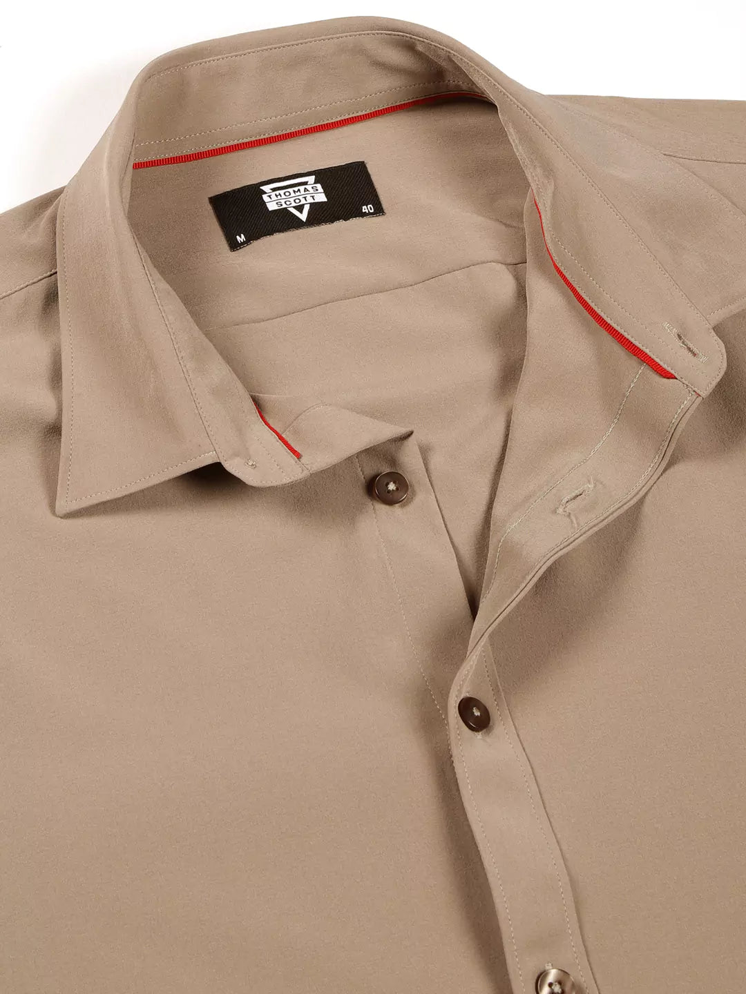 Thomas Scott Men Premium Slim Fit Long Sleeves Casual Shirt