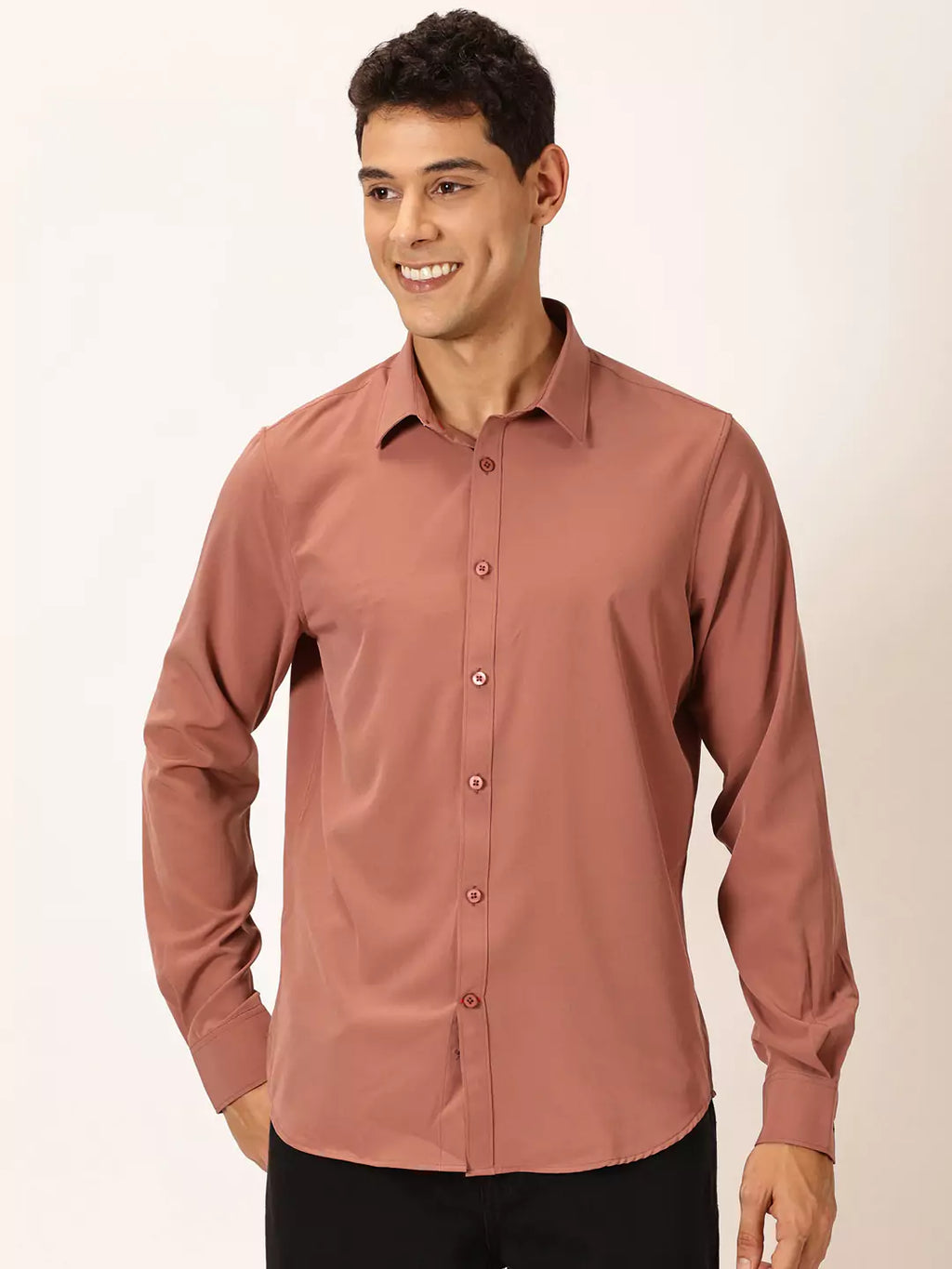 Thomas Scott Men Premium Slim Fit Long Sleeves Casual Shirt