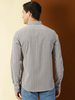 Thomas Scott Men Classic Slim Fit Tartan Checks Pure Cotton Casual Shirt