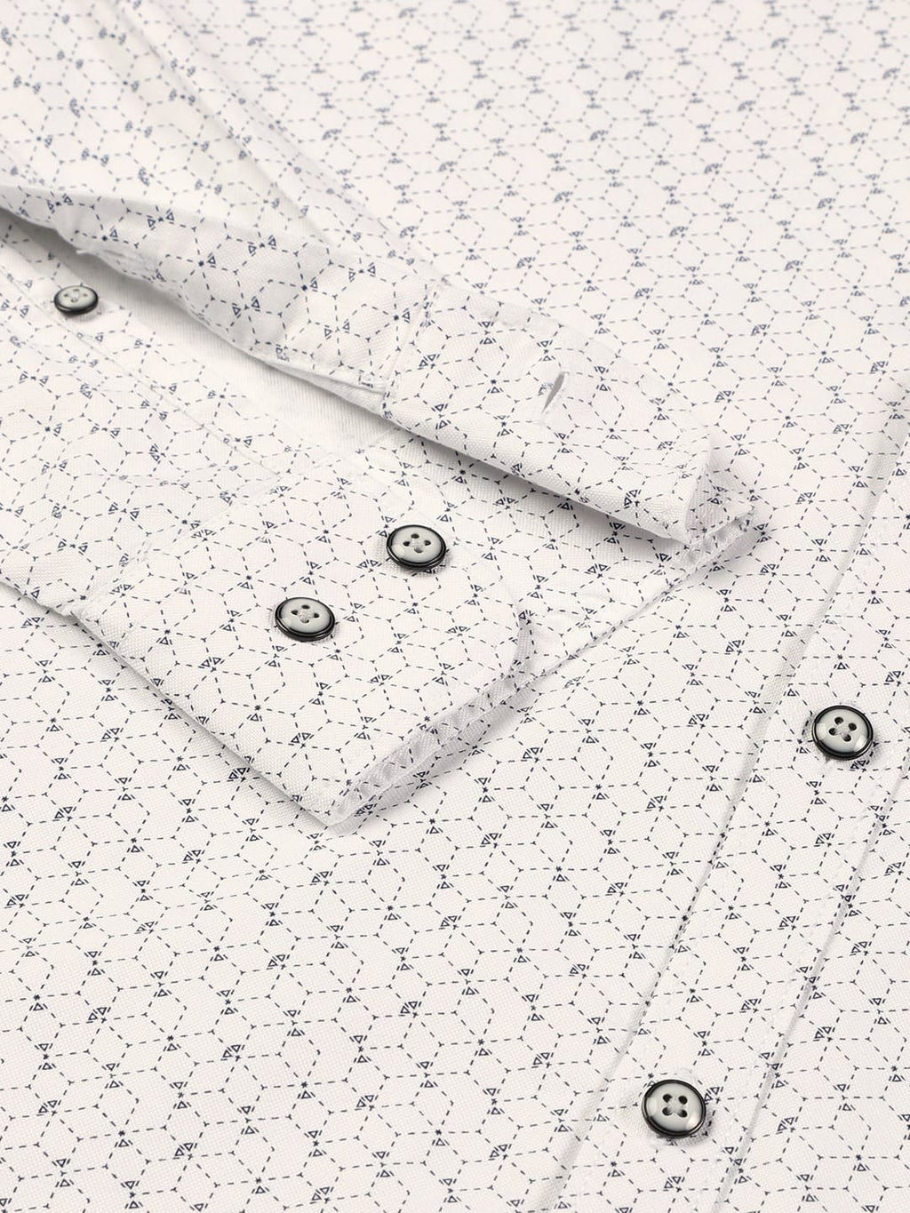 Thomas Scott Men Smart Slim Fit Opaque Printed Pure Cotton Casual Shirt