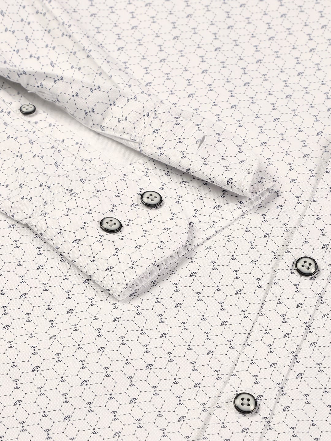 Thomas Scott Men Smart Slim Fit Opaque Printed Pure Cotton Casual Shirt