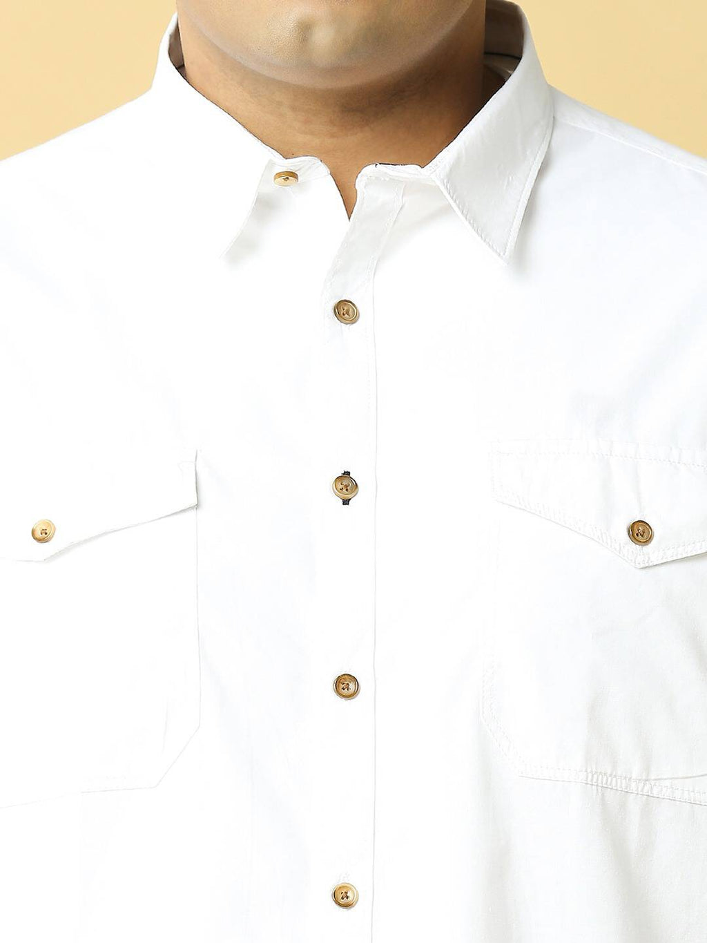 Thomas Scott Men Plus Size Premium Slim Fit Pure Cotton Casual Shirt