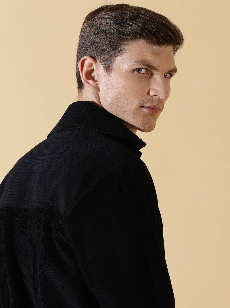 Thomas Scott Men Premium Corduroy Casual Shirt