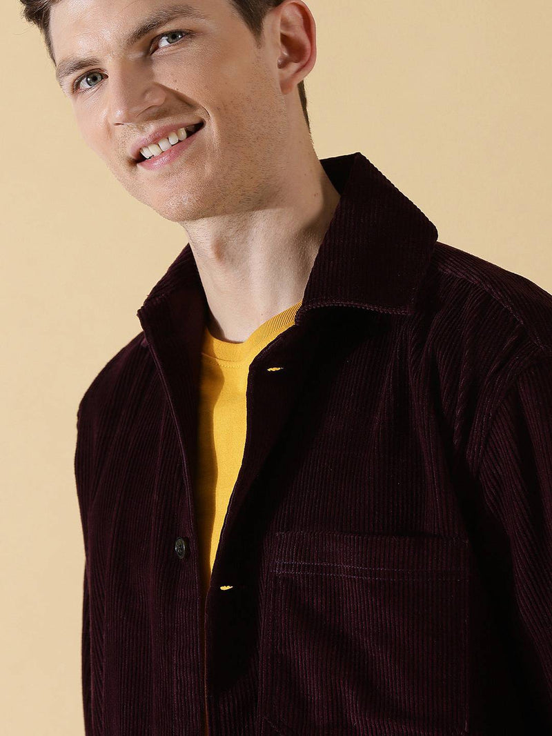 Thomas Scott Men Premium Corduroy Casual Shirt