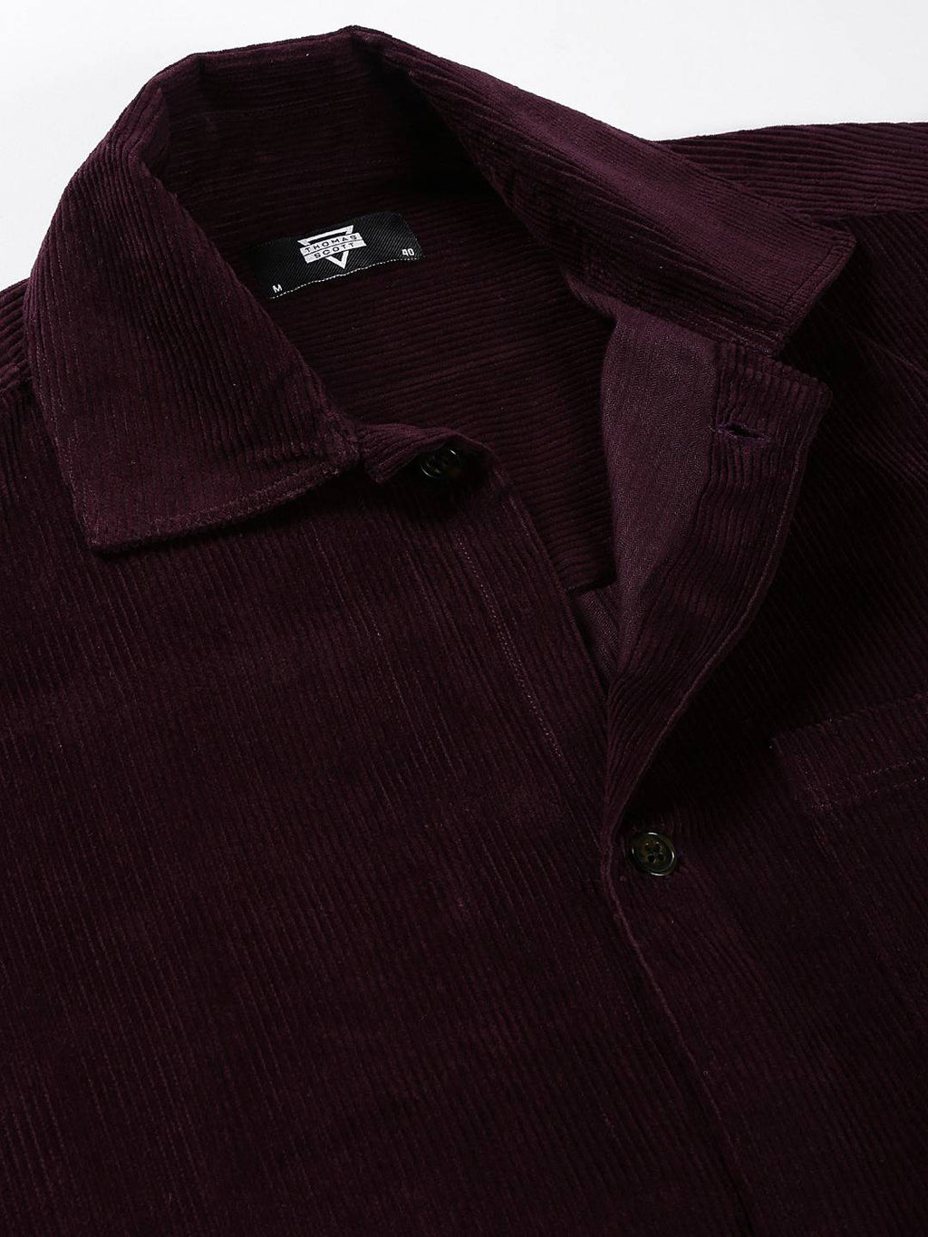 Thomas Scott Men Premium Corduroy Casual Shirt