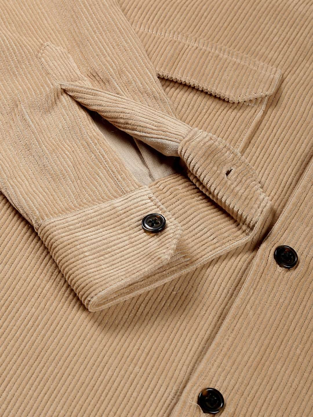 Thomas Scott Men Premium Corduroy Oversized Pure Cotton Shackets