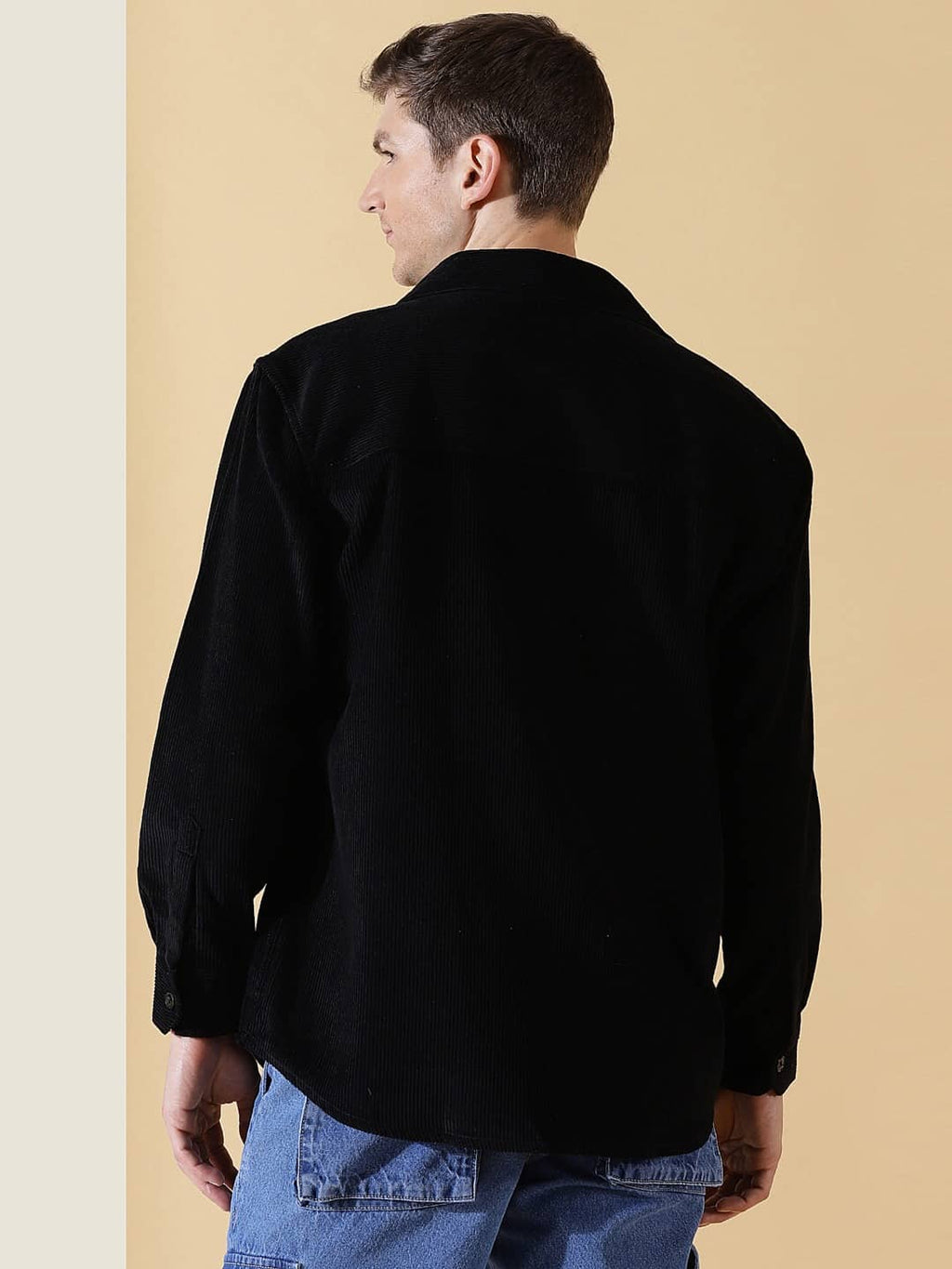 Thomas Scott Men Premium Corduroy Oversized Shackets
