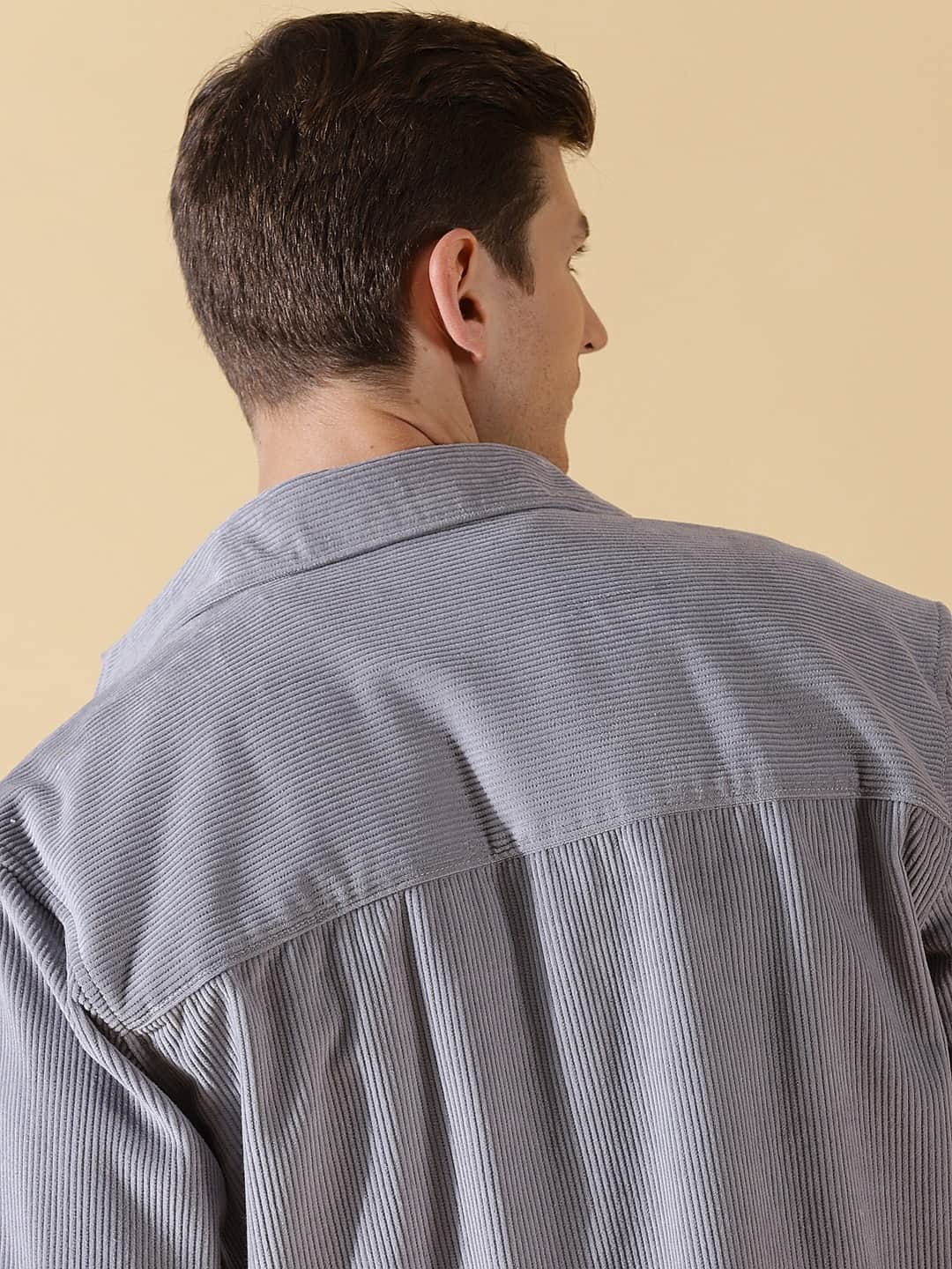 Thomas Scott Men Premium Corduroy Casual Shirt