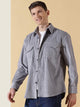 Grey Premium Corduroy Casual Shirt For Men