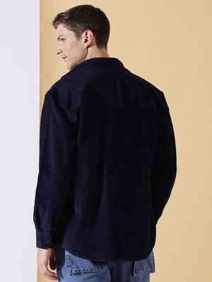 Thomas Scott Men Cotton Premium Corduroy Oversized Shackets