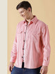 Pink Premium Corduroy Casual Shirt For Men