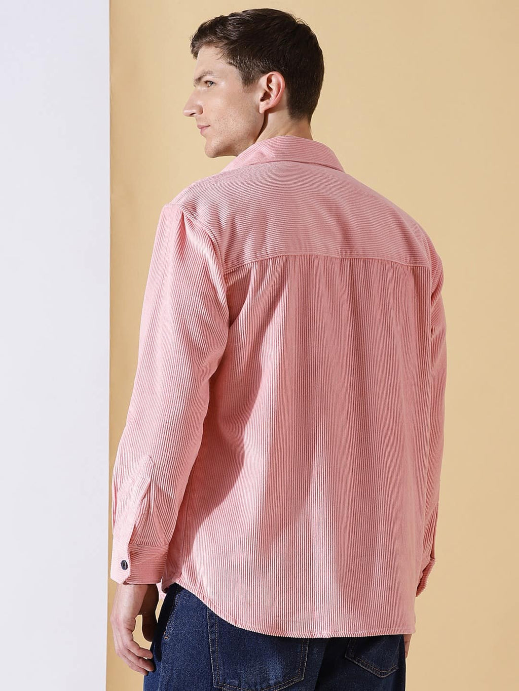 Thomas Scott Men Premium Corduroy Casual Shirt