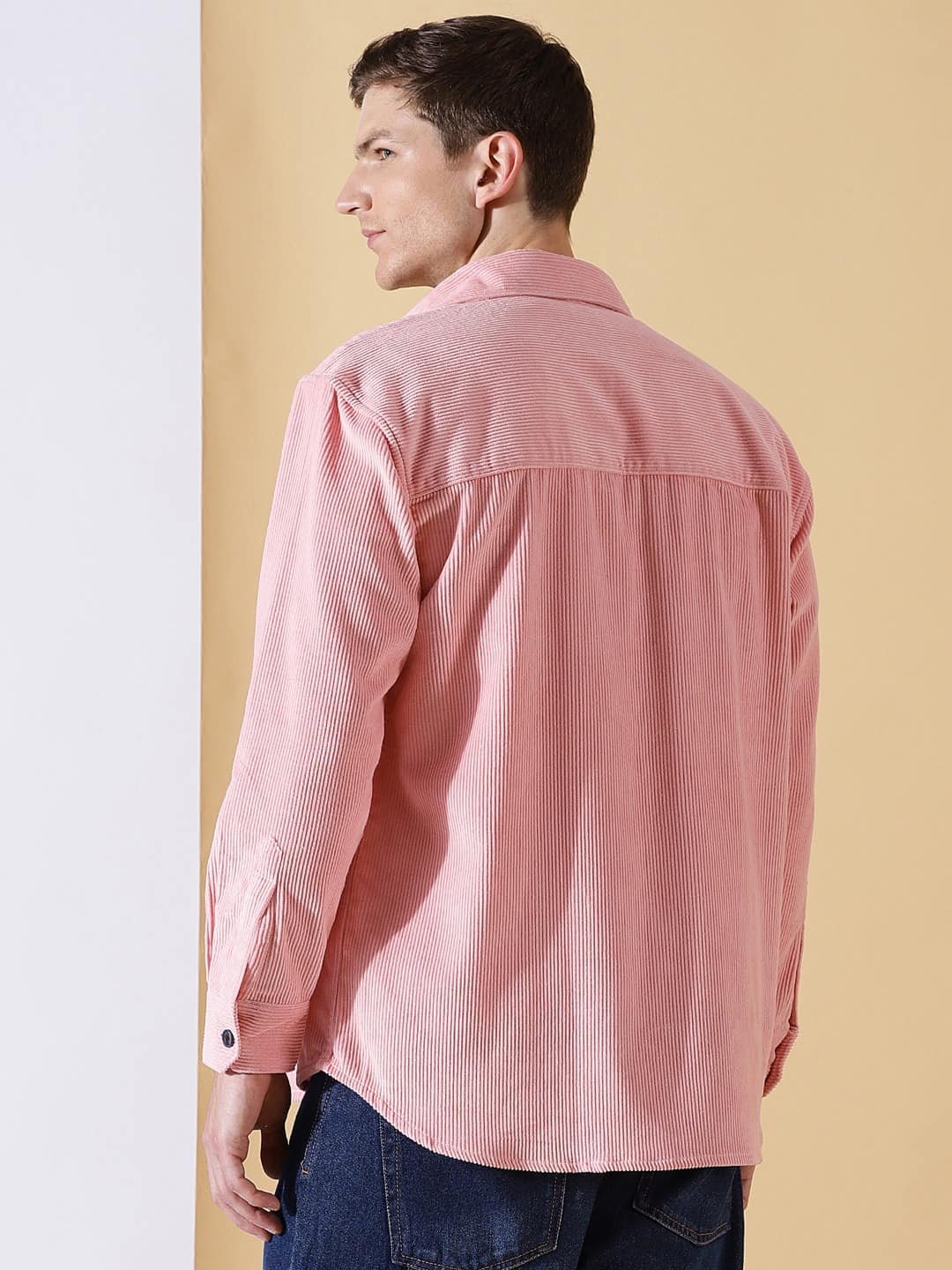 Thomas Scott Men Premium Corduroy Casual Shirt