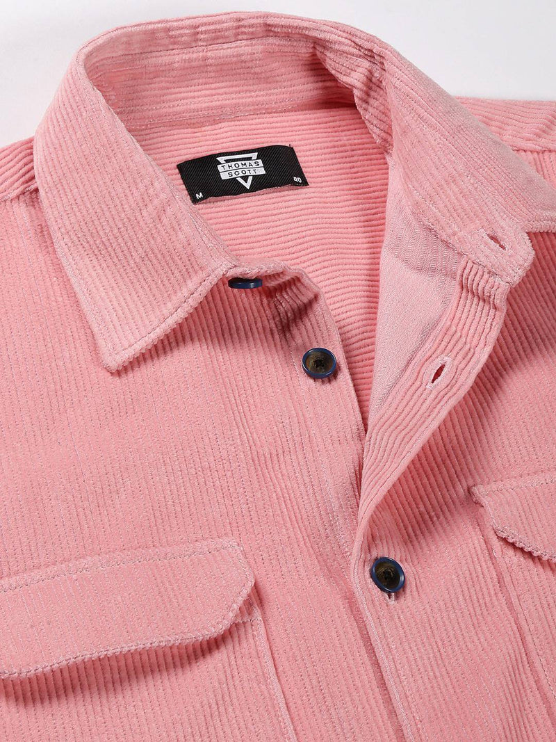 Thomas Scott Men Premium Corduroy Casual Shirt
