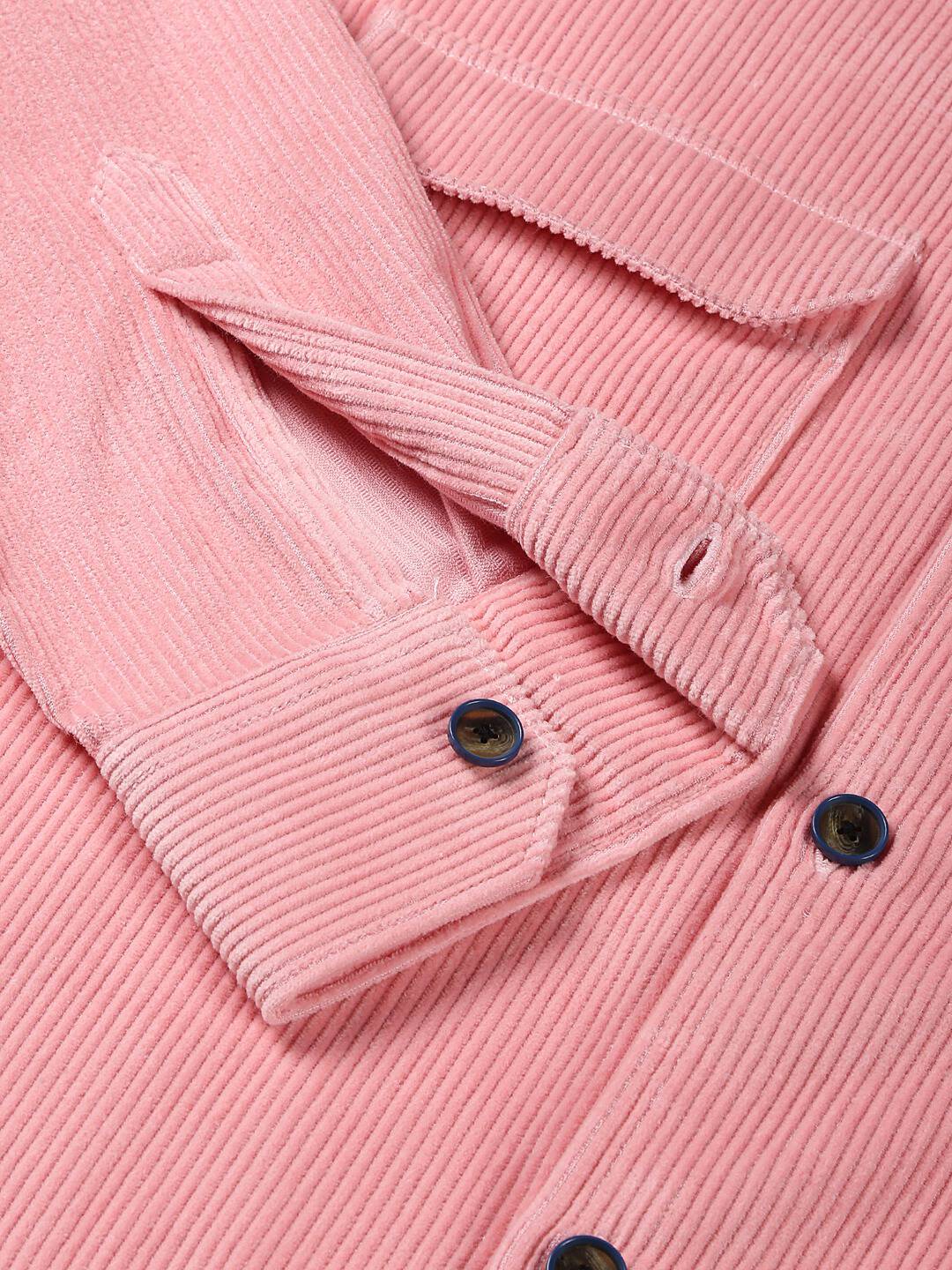 Thomas Scott Men Premium Corduroy Casual Shirt