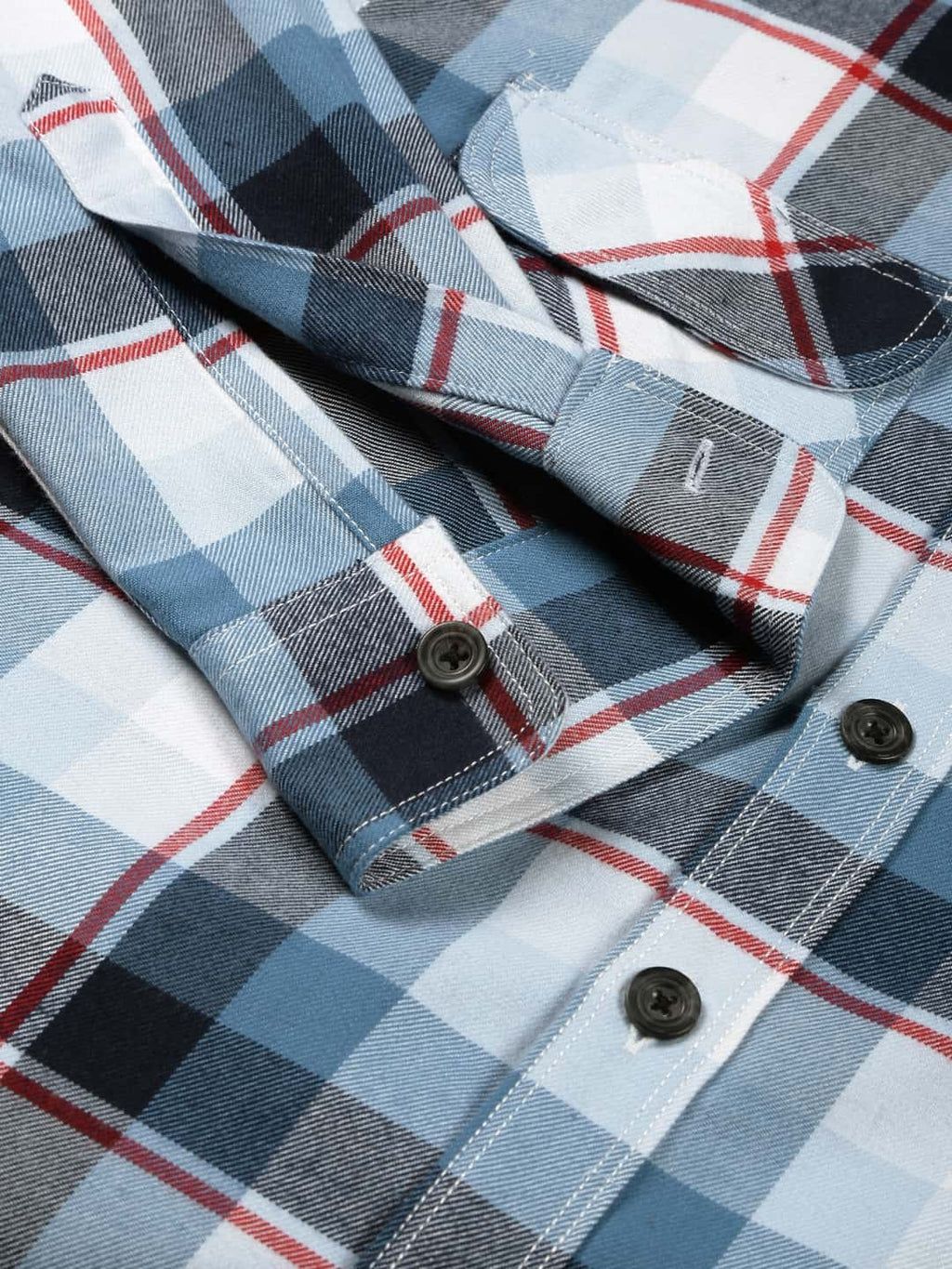 Thomas Scott Men Standard Tartan Checks Opaque Checked Casual Shirt